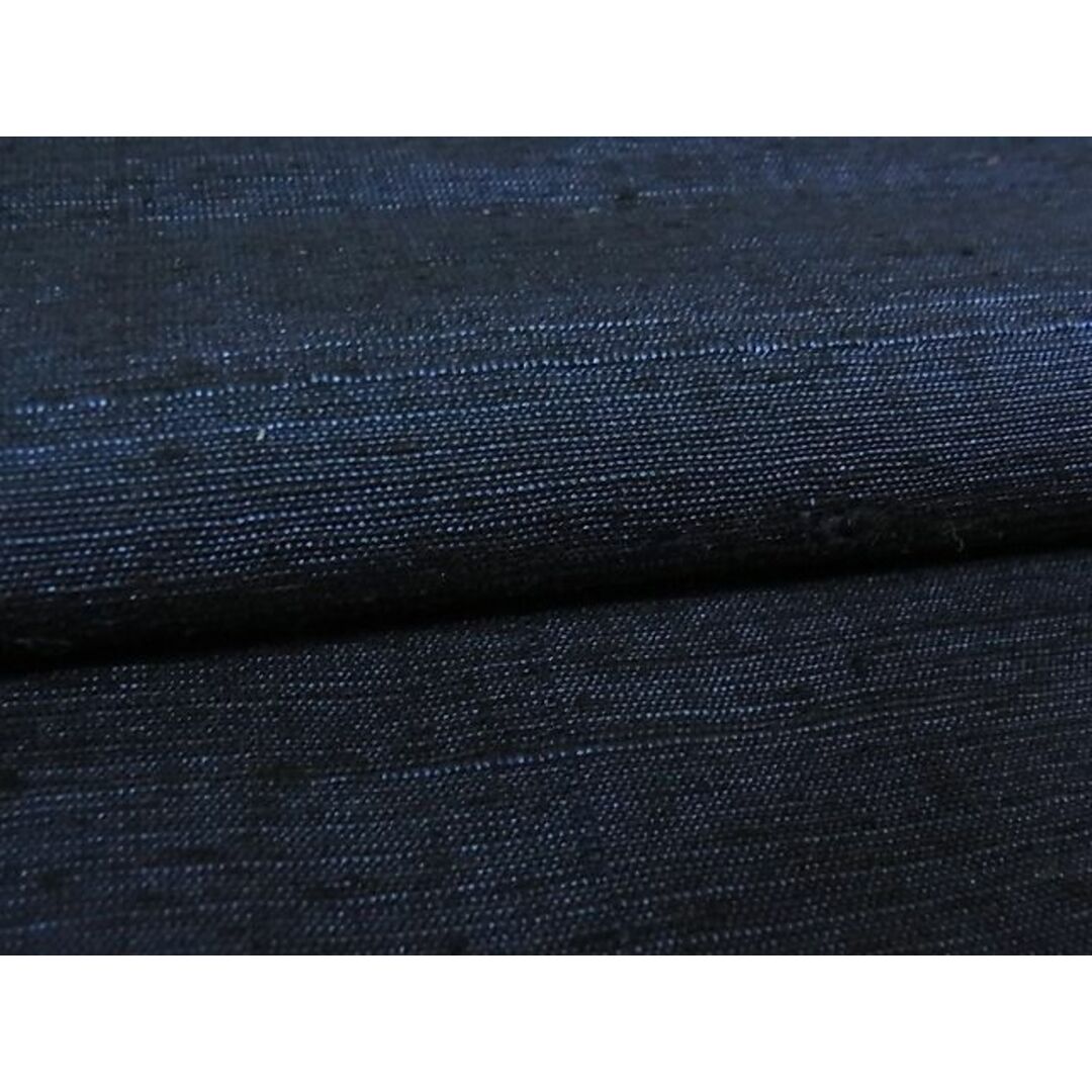 平和屋川間店■男性　紬　色無地　ネイビーブルー色　逸品　ox1071 メンズの水着/浴衣(着物)の商品写真