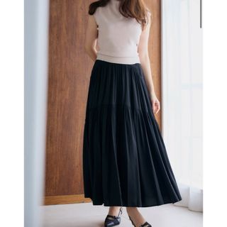 ハーリップトゥ(Her lip to)のHigh-Waist Tiered Long SkirtサイズS(ロングスカート)