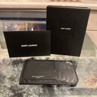 Saint Laurent - サンローラン　フラグメント ジップポーチ スムースレザー　カードケース　