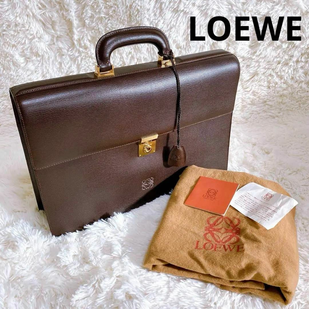 LOEWE(ロエベ)の【美品】LOEWE ロエベ ビジネスバッグ ブリーフケース  アナグラム 正規品 メンズのバッグ(ビジネスバッグ)の商品写真