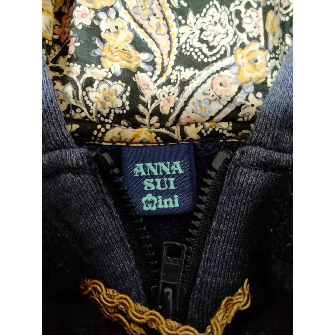 ANNA SUI mini(アナスイミニ)の【№460】●ANNA SUI アナスイ パーカー フード 120cmブルゾン キッズ/ベビー/マタニティのキッズ服女の子用(90cm~)(ジャケット/上着)の商品写真