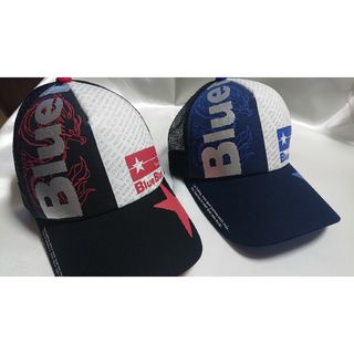 ブルーブルー(BLUE BLUE)のBlueBlue ブルーブルー オリジナルキャップ 青 赤  非売品 ※値下げ不(その他)