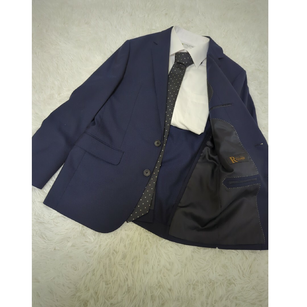 青山(アオヤマ)の極美品　MODA RITORNO　Mサイズ　ネイビー　フォーマル　セットアップ メンズのスーツ(セットアップ)の商品写真