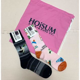 HOiSUM ホイズム ソックス M(28cm) 2個  オマケ付き 新品未使用(ソックス)