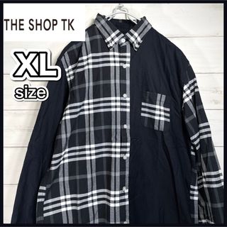 ザショップティーケー(THE SHOP TK)のTHE SHOP TK 【タケオキクチ】チェック柄 コンビシャツ 大きいサイズ(シャツ)