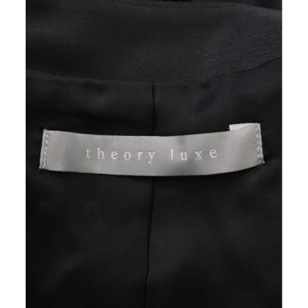 Theory luxe(セオリーリュクス)のtheory luxe セオリーリュクス ノーカラージャケット 32(S位) 黒 【古着】【中古】 レディースのジャケット/アウター(ノーカラージャケット)の商品写真