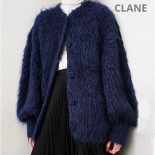 クラネ(CLANE)のCLANE クラネ COLOR MOHAIR SHAGGY CARDIGAN(カーディガン)