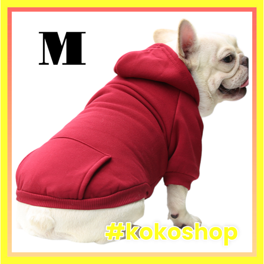 【新品】　ペット洋服 トレンド おしゃれ 散歩 お出かけ レッド　M その他のペット用品(犬)の商品写真