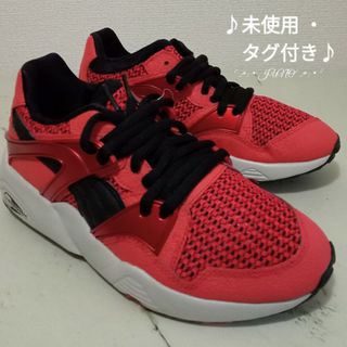 プーマ(PUMA)のRED/BLAZE KNIT♡PUMA プーマ 未使用 タグ付き スニーカー(スニーカー)