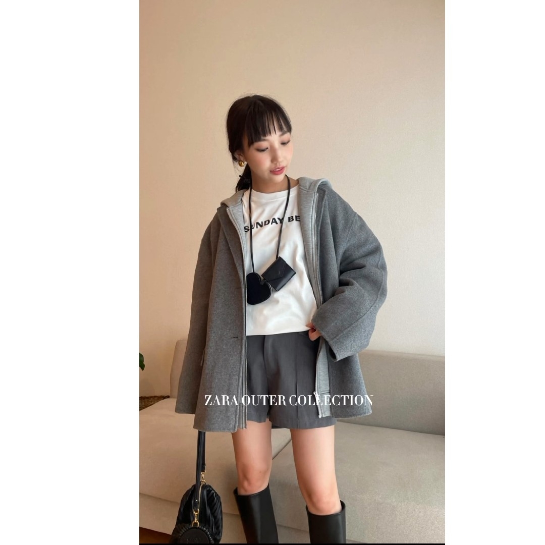 ZARA(ザラ)のZARA　ZW COLLECTION ダブルフェイス ウールブレンド ブレザー レディースのジャケット/アウター(ブルゾン)の商品写真