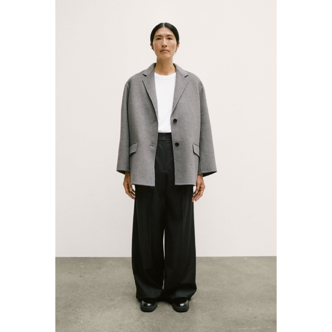 ZARA(ザラ)のZARA　ZW COLLECTION ダブルフェイス ウールブレンド ブレザー レディースのジャケット/アウター(ブルゾン)の商品写真