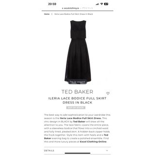 テッドベイカー(TED BAKER)のTED BAKER Ileria Skirt Dress ワンピース　レース(ロングワンピース/マキシワンピース)