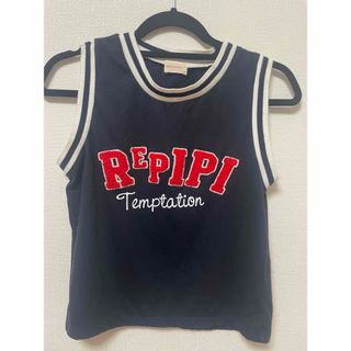 レピピアルマリオ(repipi armario)のレピピアルマリオ　ノースリーブシャツ　ロゴ入り　Mサイズ(Tシャツ/カットソー)