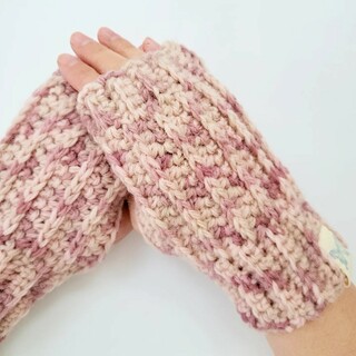 手編みミトン(手袋)