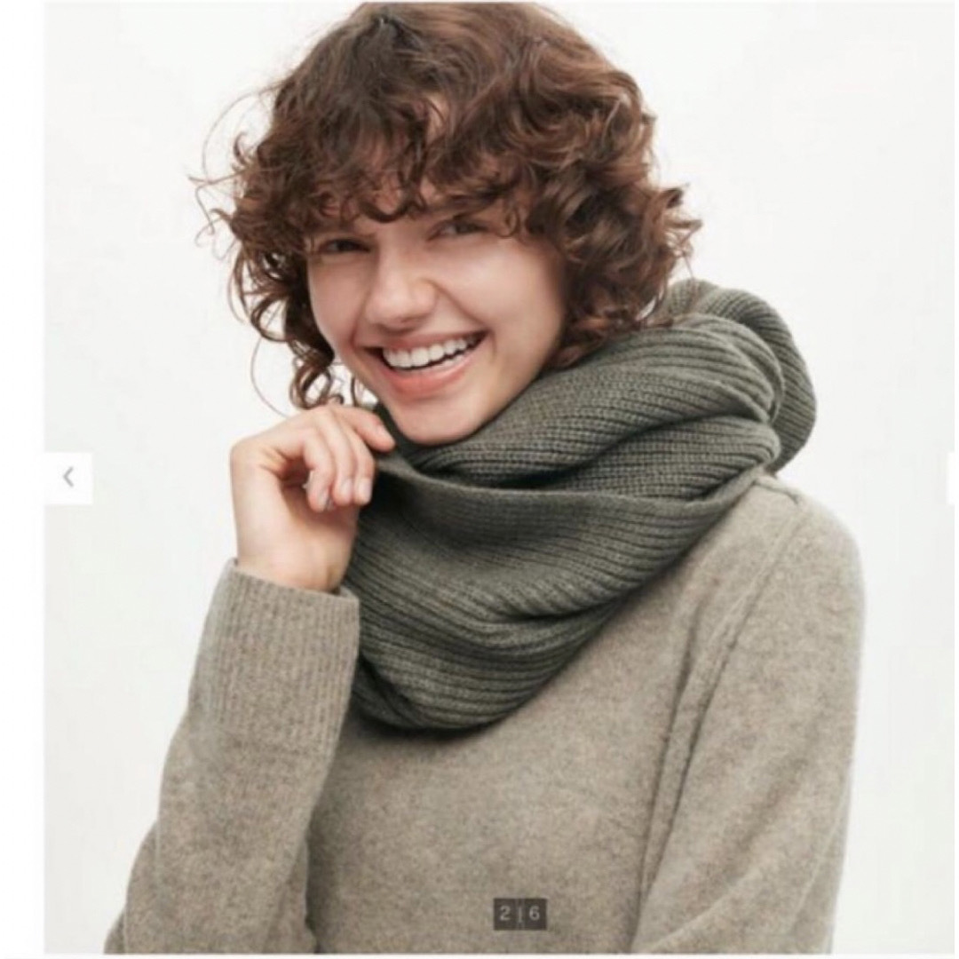 ニットストール　ダークグレー　Dark Gray UNIQLO U ユニクロユー