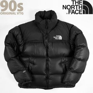 ザノースフェイス(THE NORTH FACE)の極上◎美品 90s オリジナル ヌプシ THE NORTH FACE 黒 M(ダウンジャケット)