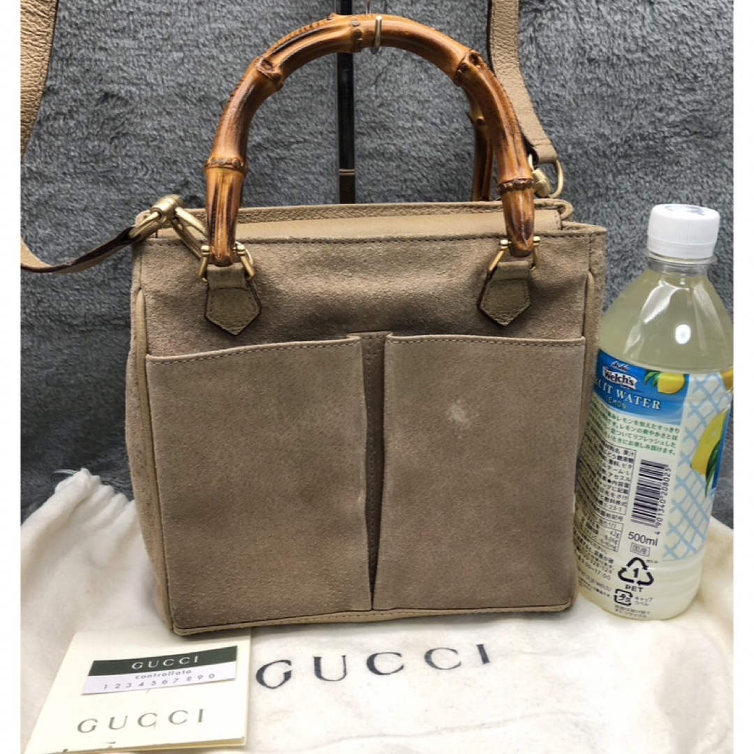 Gucci(グッチ)の買取見積書有り　オールドグッチ　2wayバンブーハンドバッグ、C C、保存袋付き レディースのバッグ(ショルダーバッグ)の商品写真