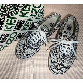 ケンゾー(KENZO)のVANS x KENZO コラボスニーカー ホワイトグラフティプリント 27cm(スニーカー)