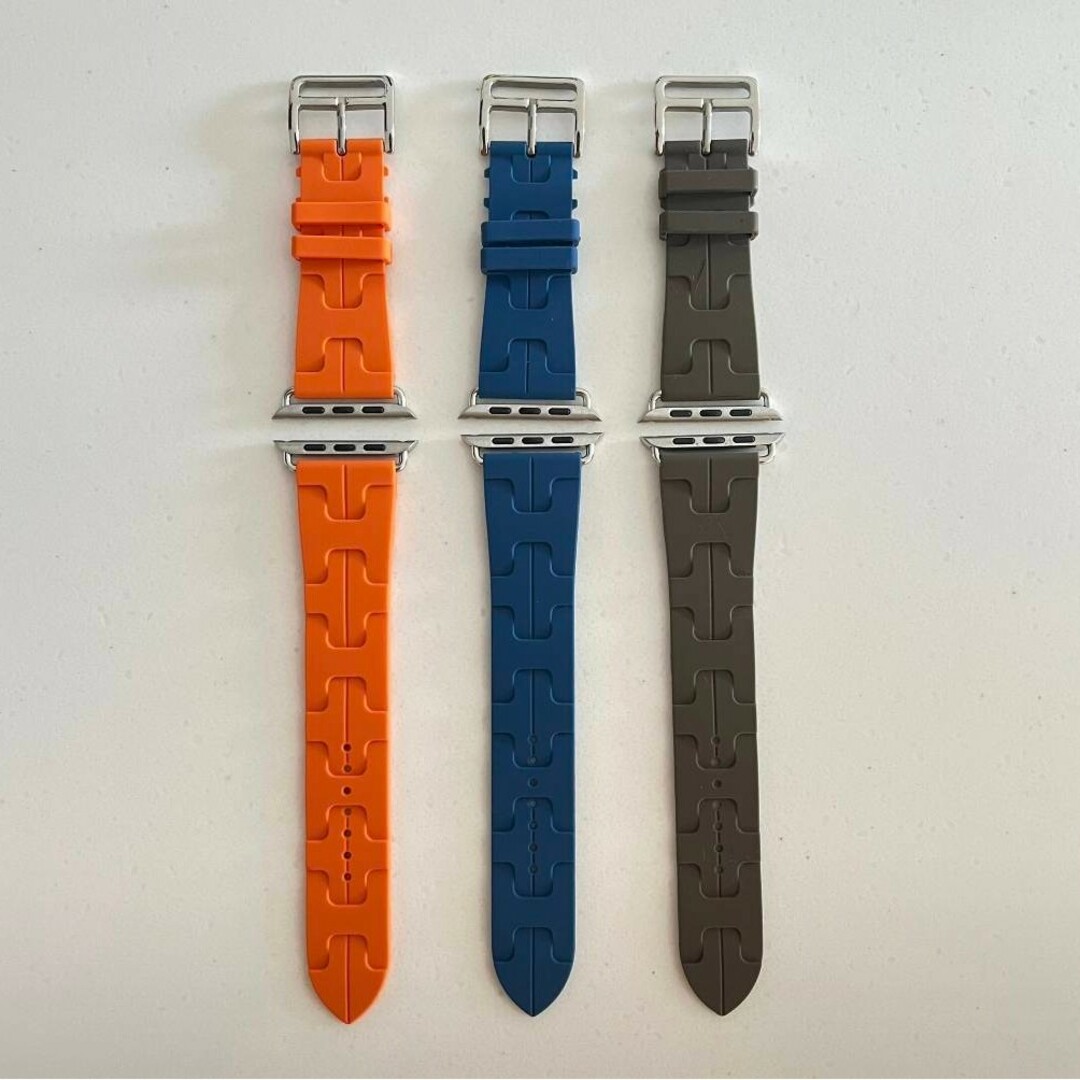 Apple Watch バンド ベルト ラバー アップルウォッチ 男女兼用 H字 レディースのファッション小物(腕時計)の商品写真