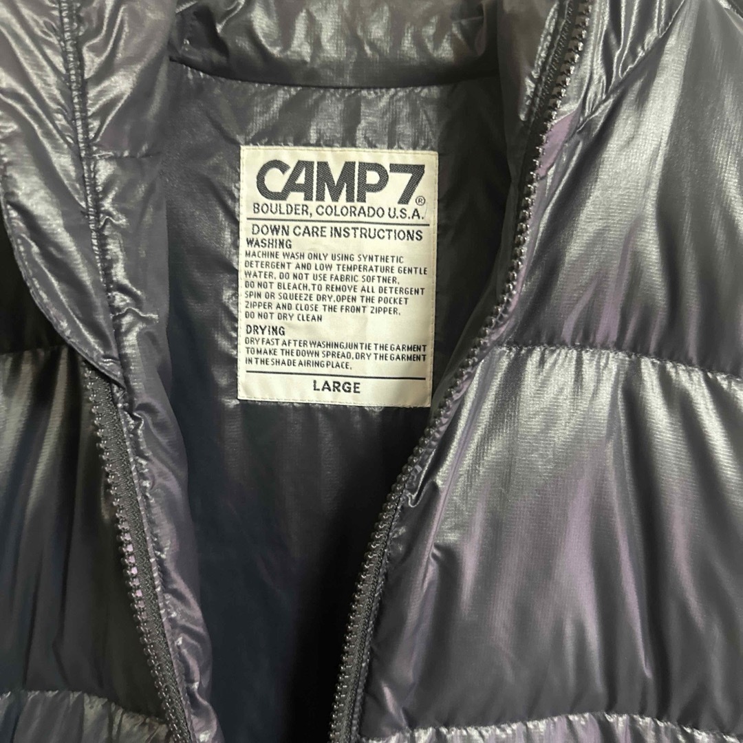 CAMP7  ダウンベスト　Lサイズ メンズのジャケット/アウター(ダウンベスト)の商品写真