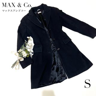 Max & Co. - MAX＆Co. ビジュー付きファー襟 バイカラーコートの通販 ...