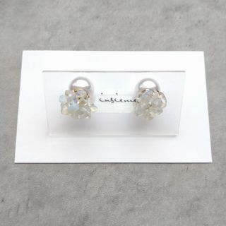 【no.142】ハンドメイド　アクセサリー　パール　天然石　2way　ピアス(ピアス)