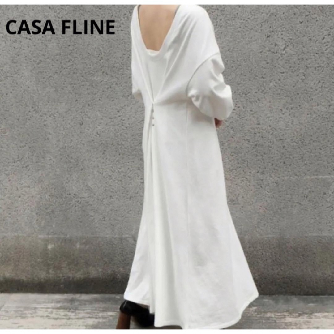 casa flineワンピース　ホワイト