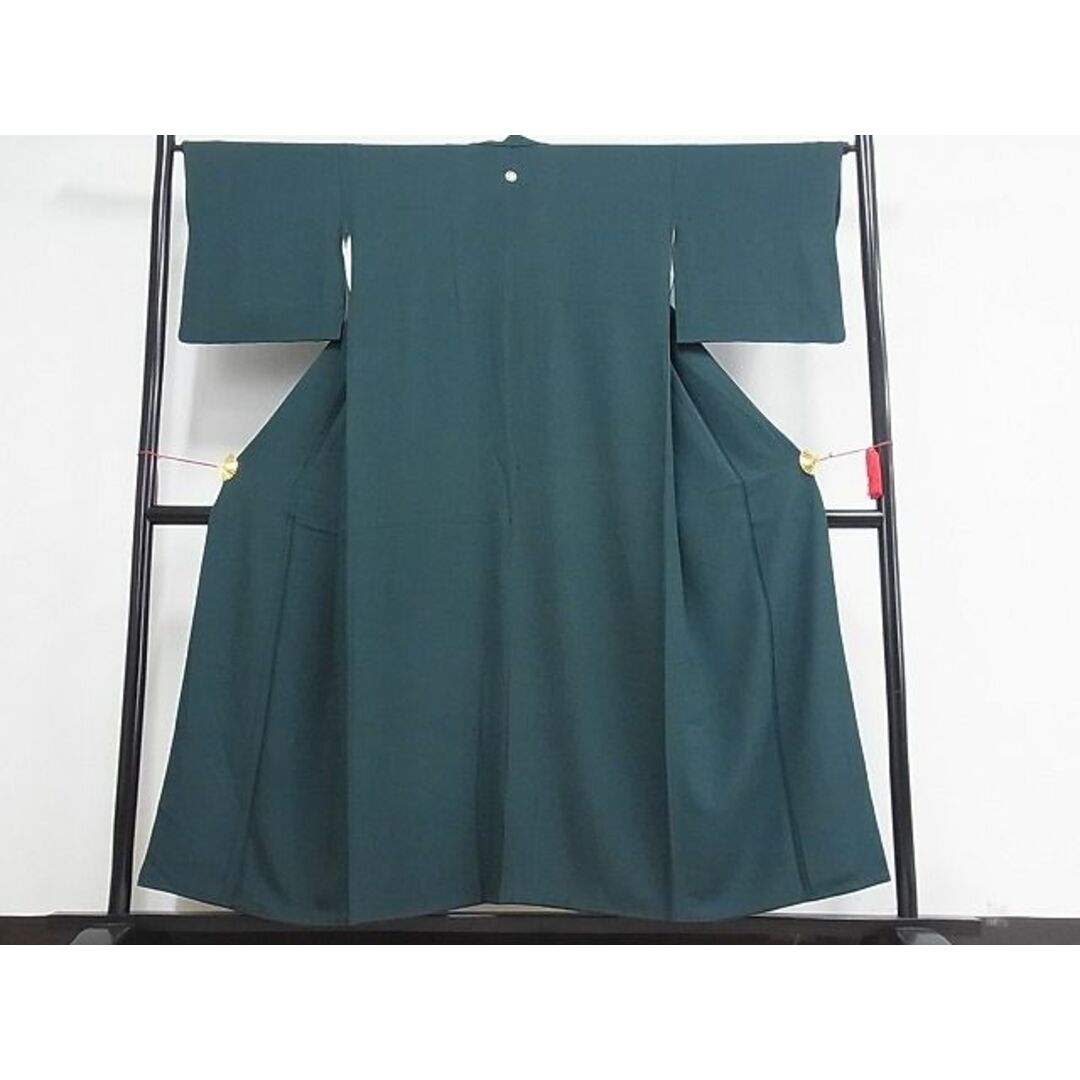 平和屋川間店■上質な色無地　鉄色　着丈145.5cm　裄丈65cm　正絹　逸品　A-cs3960 レディースの水着/浴衣(着物)の商品写真