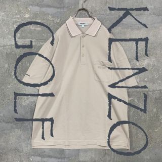 KENZO GOLF ビックサイズ ポロシャツ ライトグレー 5 メンズ(Tシャツ(半袖/袖なし))