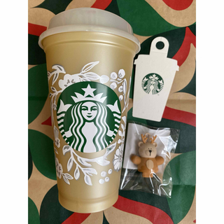 スターバックスコーヒー(Starbucks Coffee)のホリデー2023リユーザブルカップ専用ドリンクホールキャップベアリスタレインディ(タンブラー)