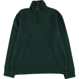 ラルフローレン(Ralph Lauren)の古着 ラルフローレン Ralph Lauren POLO RALPH LAUREN コットンニットハーフジップセーター メンズL /eaa416472(ニット/セーター)