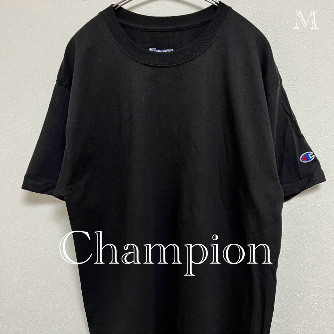 Champion(チャンピオン)の【新品未使用】チャンピオン Champion メンズ Tシャツ ブラック M メンズのトップス(Tシャツ/カットソー(半袖/袖なし))の商品写真