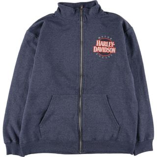 ハーレーダビッドソン(Harley Davidson)の古着 ハーレーダビッドソン Harley-Davidson フルジップスウェットシャツ トレーナー メンズL /eaa414279(スウェット)