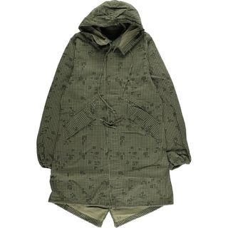 古着 80年代 米軍実品 U.S.ARMY PARKA NIGHT CAMOUFLAGE DESERT 迷彩柄 ナイトデザートカモ モッズコート USA製 メンズS ヴィンテージ /eaa416111(モッズコート)