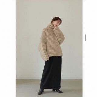 louren turtleneck hand knit(ニット/セーター)