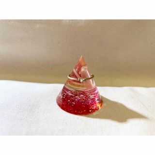 【在庫処分SALE】ハンドメイド　リングホルダー　桜貝蝶々とシェル(その他)