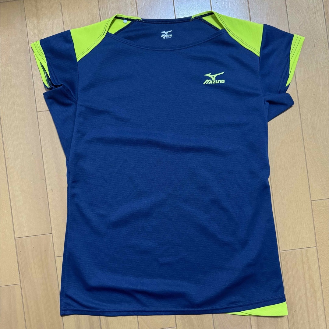 MIZUNO(ミズノ)のmizuno ミズノ ゲームシャツ レディース XL ネイビー スポーツ/アウトドアのスポーツ/アウトドア その他(バドミントン)の商品写真