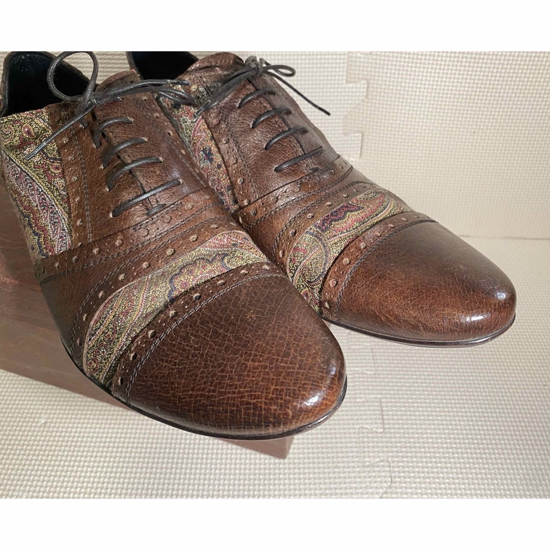 ETRO(エトロ)のETRO エトロ ゴブラン コンビ レースアップシューズ メンズの靴/シューズ(ドレス/ビジネス)の商品写真