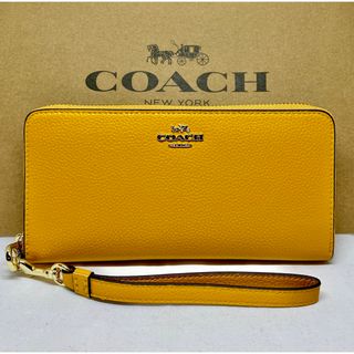 新品、未使用品COACH コーチ 長財布 イエロー ロングウォレット 黄色 3