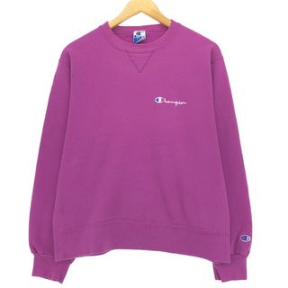 チャンピオン(Champion)の古着 90年代 チャンピオン Champion ワンポイントロゴスウェットシャツ トレーナー USA製 メンズL ヴィンテージ /eaa416740(スウェット)