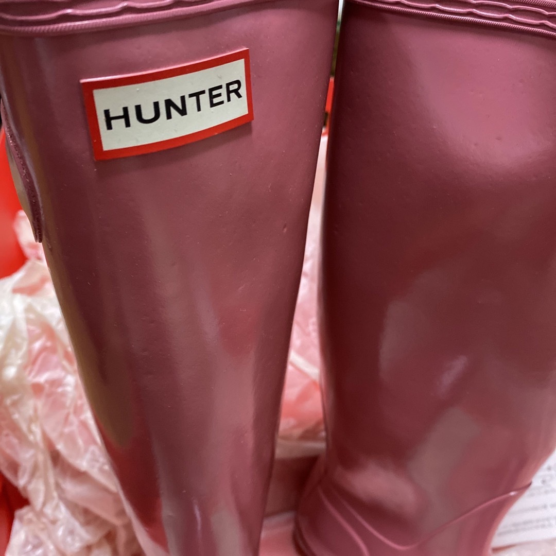 HUNTER(ハンター)のHUNTER  ハンター　レインブーツ　ピンク　37 レディースの靴/シューズ(レインブーツ/長靴)の商品写真