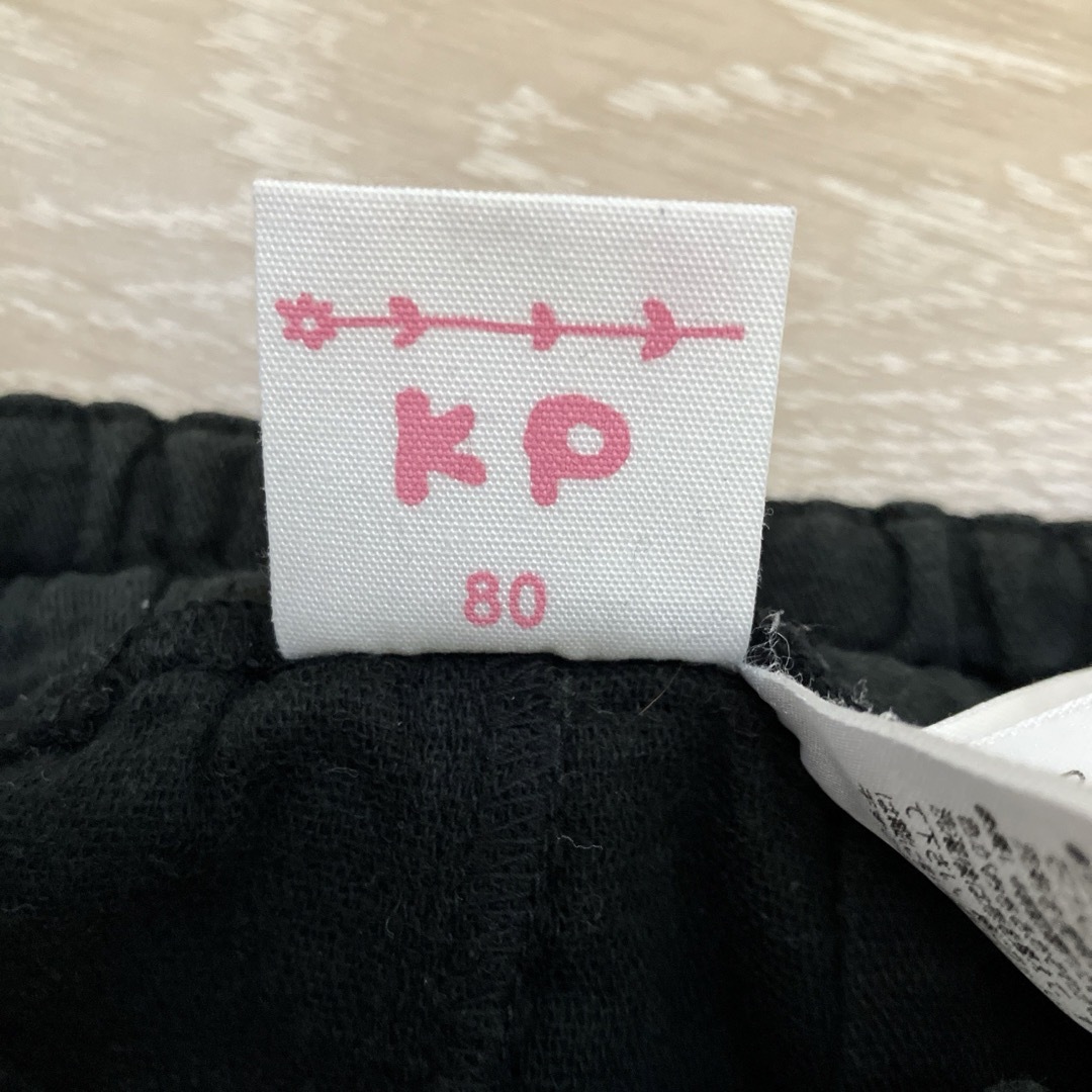 KP(ニットプランナー)のベビー服　 パンツ　黒　 ショート　ニットプランナー　KP 80 女の子　ズボン キッズ/ベビー/マタニティのベビー服(~85cm)(パンツ)の商品写真