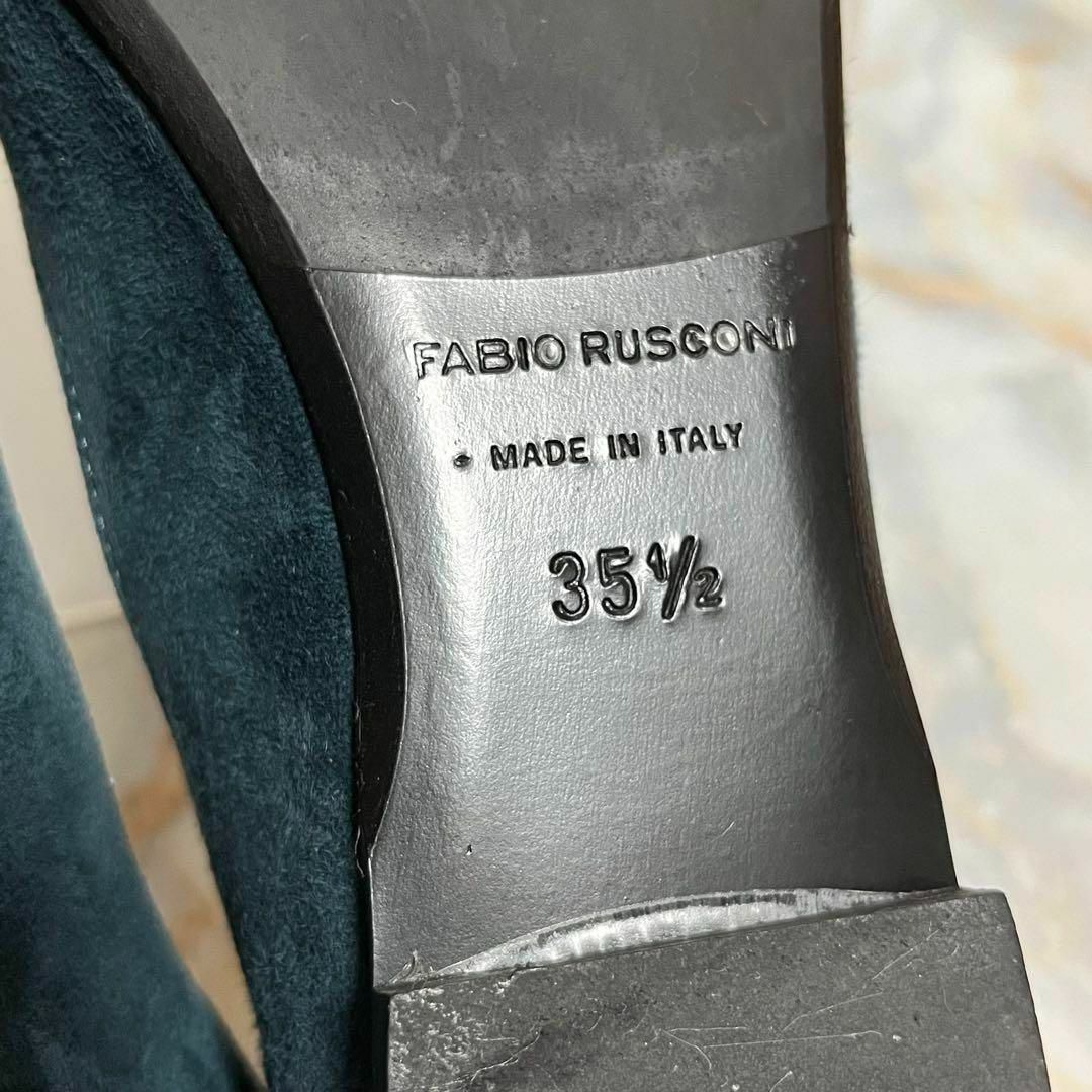 FABIO RUSCONI(ファビオルスコーニ)のFABIO RUSCONIファビオルスコーニ　スエードパンプス　フラットシューズ レディースの靴/シューズ(ハイヒール/パンプス)の商品写真
