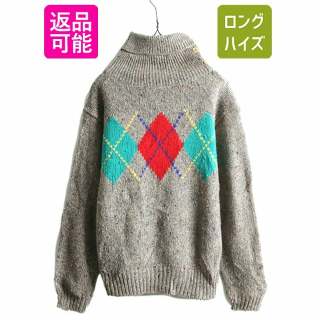 美品 レオナール タートルネック セーター M 花柄 黒 半袖 美品 レオナール タートルネック セーター M 花柄 黒 半袖