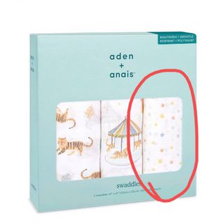 エイデンアンドアネイ(aden+anais)の1枚のみ☆エイデンアンドアネイ　おくるみ　スワドル　星(おくるみ/ブランケット)