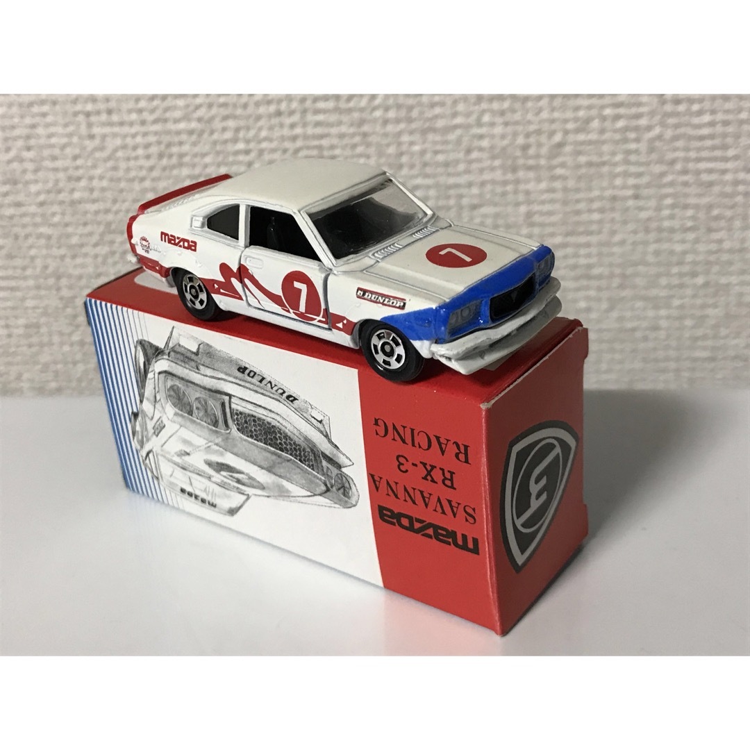 Takara Tomy(タカラトミー)の日本製 トミカ アイアイアド特注 マツダ サバンナRX-3レーシング シール付  エンタメ/ホビーのおもちゃ/ぬいぐるみ(ミニカー)の商品写真