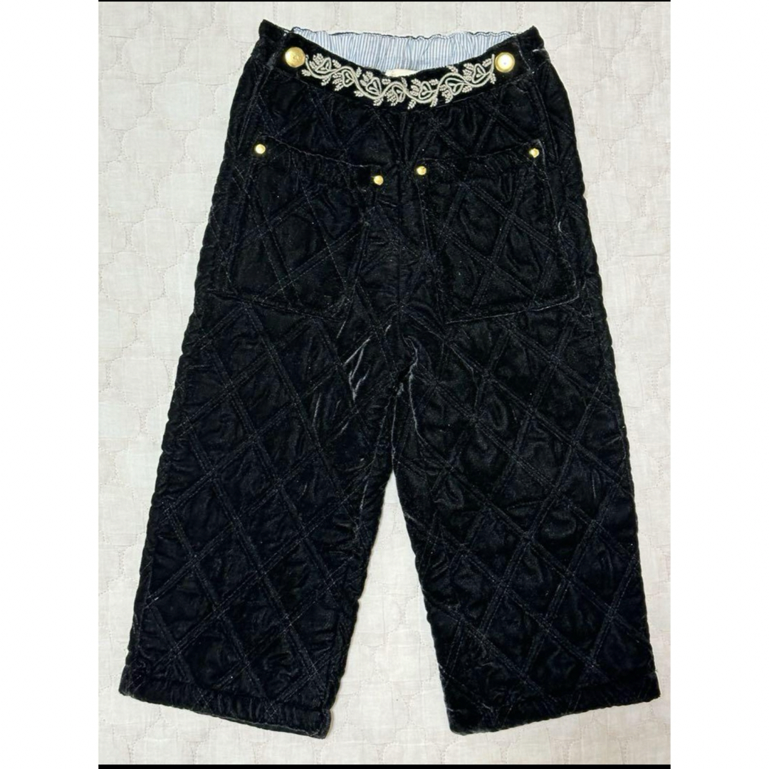 bonjour diary Quilted Pants Black Velvet