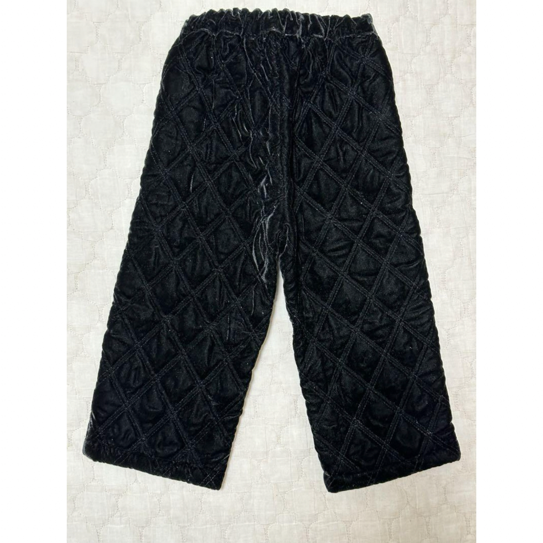 bonjour diary Quilted Pants Black Velvet