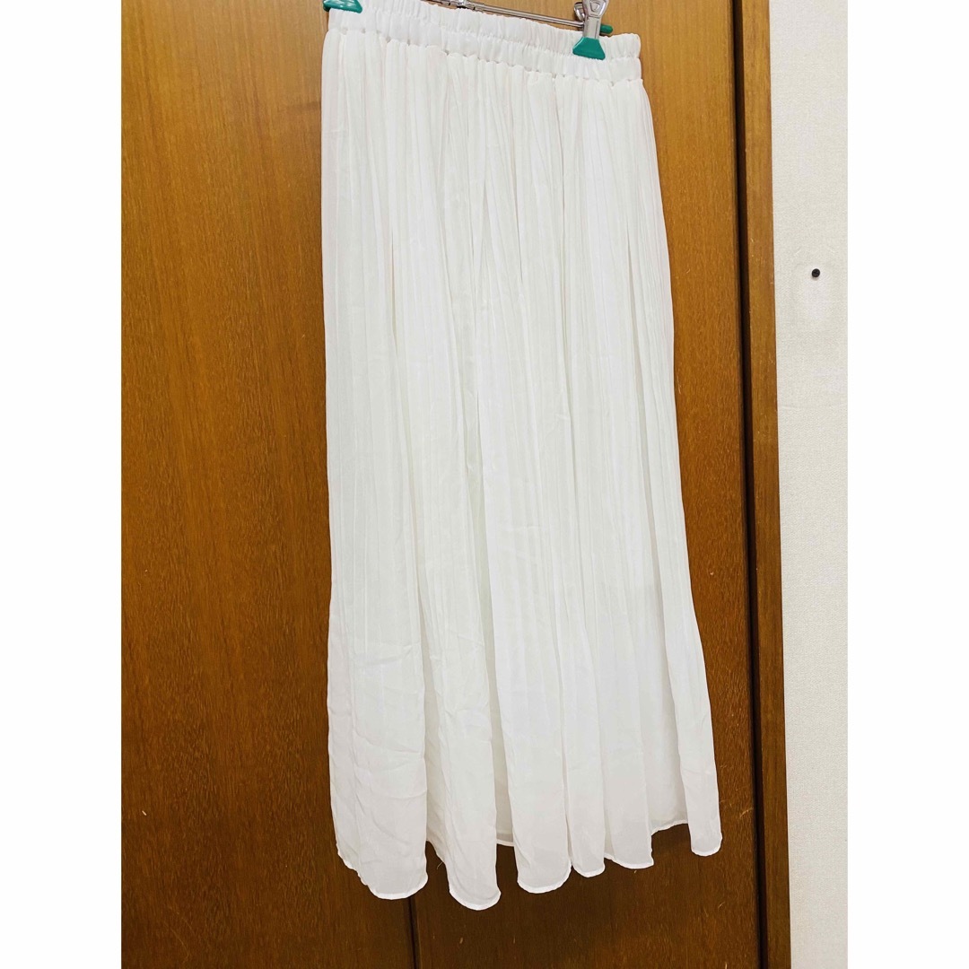 💕送料無料💕ひらひら　ロング　プリーツ　スカート　フリーサイズ　ウエストゴム レディースのスカート(ロングスカート)の商品写真
