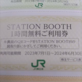 ジェイアール(JR)のJR東日本優待券のステーションブース1時間無料サービス券10枚1100円(その他)